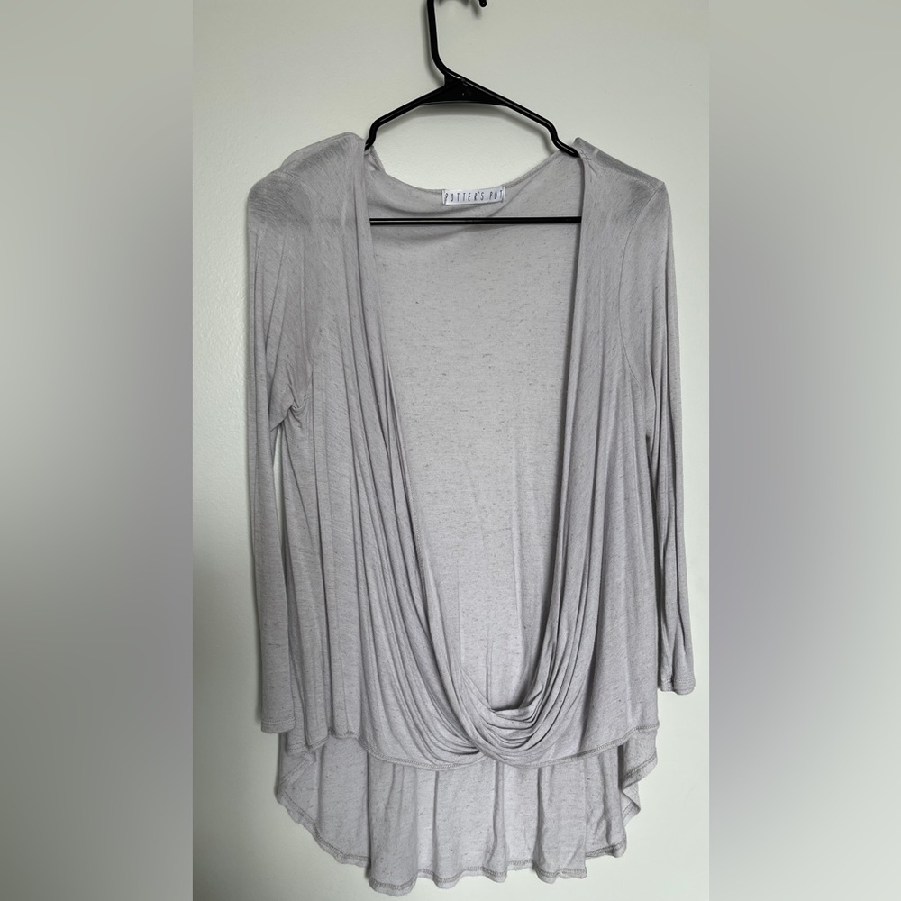 Potter’s Pot Open Front Blouse